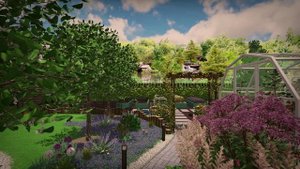 Прогулка по даче 10 соток. Домодедовский район. День.