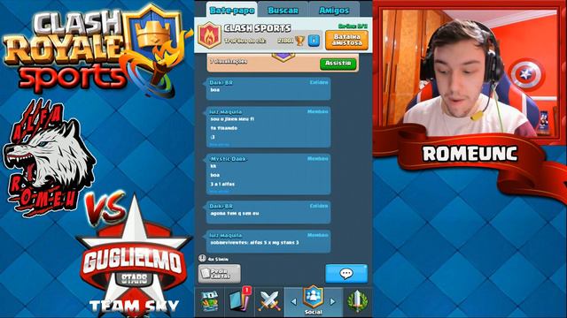 ALFA ROMEU VS MG STARS SKY AO VIVO NO CLASH ROYALE! CONFRONTO DE CLÃS TOP BR! смотреть онлайн
