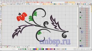 Wilcom EmbroideryStudio e4.2 уроки курсы Контурный рисунок в дизайн вышивки автоматом