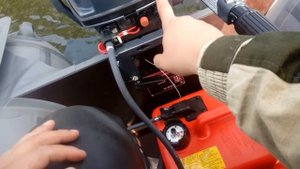 Первый запуск на камеру мотора YAMAHA 5 л.с.