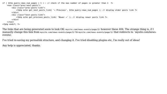 Wordpress: Pagination Issue - /page/2 404 смотреть онлайн