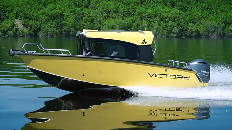 Катер Victory A6. Алюминиевый Катер А6 c Кабиной Обзор. Сделано в России.