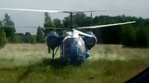 Взлет вертолета КА-26