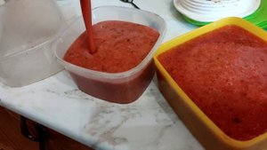 ?фруктовое мороженое, шербет, фруктовый лёд из клубники витамины на всю зиму? #dessert #cooking