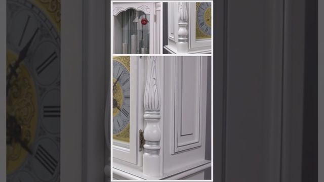 Напольные часы Columbus CR9151-PS-WH "Отражение старины" white, silver