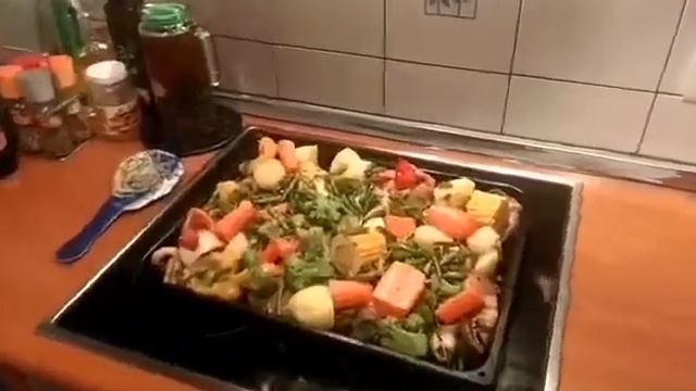 Овощи запеченные в духовке с голенью смотреть онлайн