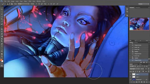 Speedpaint - Painting a Female Sci-Fi portrait