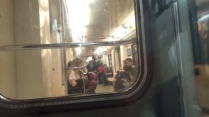 Поездка на поезде метро "Русич" по Кольцевой линии "Против часовой стрелки"