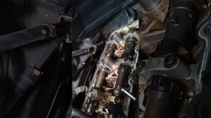 Замена прокладки клапанной крышки правой infiniti fx45 ( vk45de)