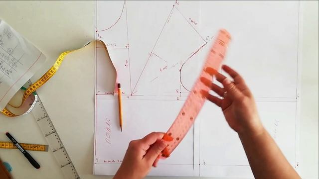 Построение ОСНОВЫ плечевого изделия. ВЫКРОЙКА на любой размер.  #базоваяоснова  #основа
