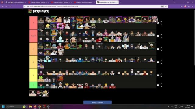 [Update 13.5] The Anime Adventures Tier List (OFFICIAL)! (Best Units) смотреть онлайн