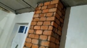 Камин из простого кирпича