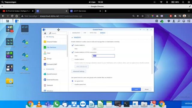 WebDAV with new  older Synology DSM software