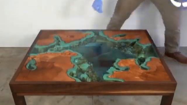 Стол  река без применения эпоксидной смолы.. Хотите попробовать своими руками?  Пожалуйста ! смотреть онлайн