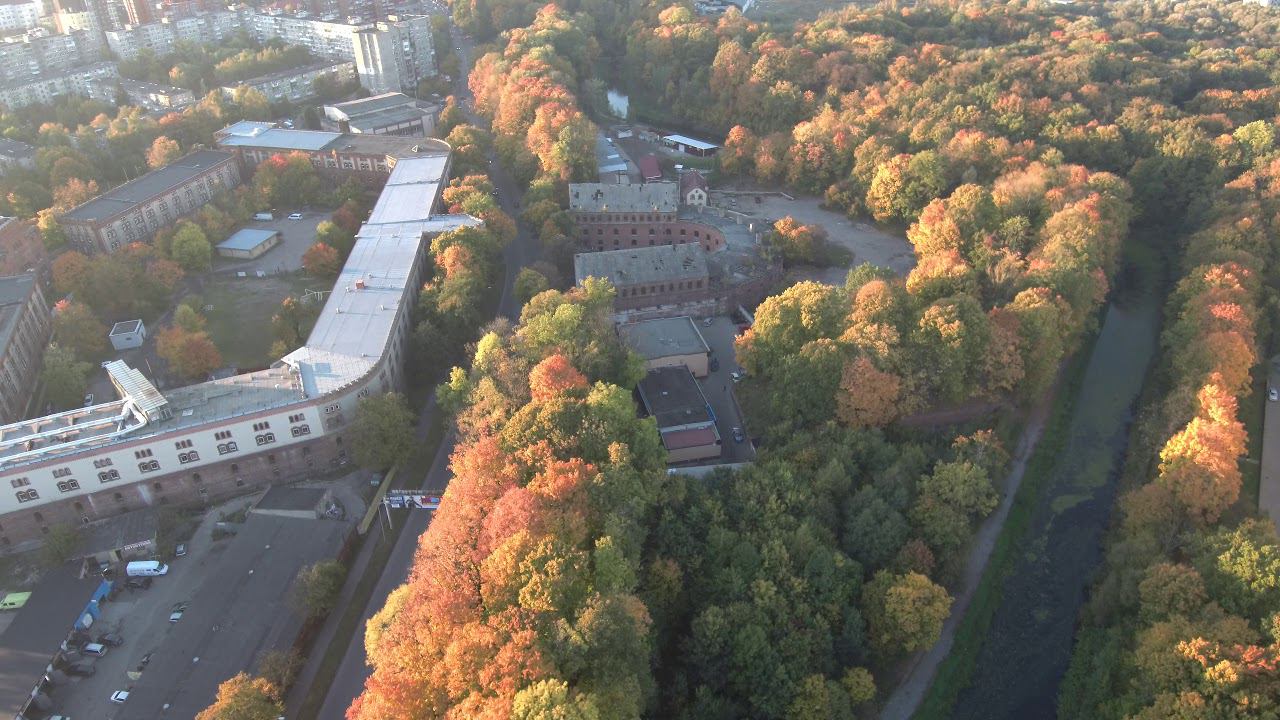 Литовский Вал, Королевские ворота, Бастион Грольман, Бастион Кронпринц, аэросъемка Калининград смотреть онлайн