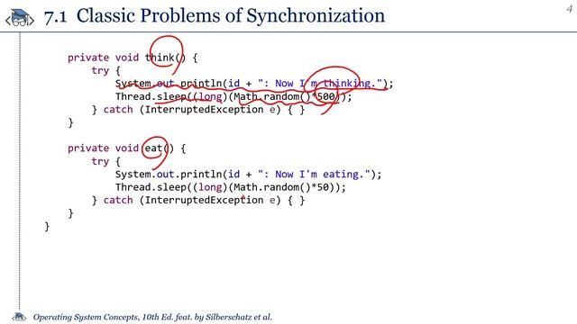 운영체제: 16-1. 철학자들의 저녁 식사 문제 (Java 버전) смотреть онлайн