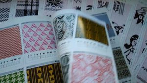 Каталог для электронных вязальных машин,  Листы Майлара 25 стр., 48 рис.