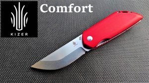 ★ KIZER Comfort edc Финка Пухлая Складная