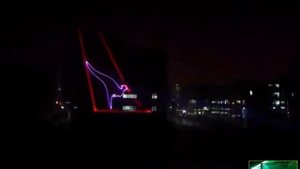 лазерный проектор для рекламы на стене