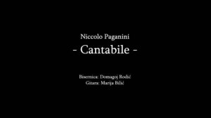 Niccolo Paganini - Cantabile