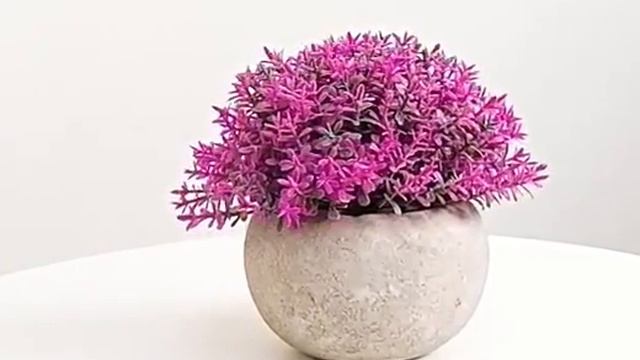 Искусственный цветок в горшочке смотреть онлайн