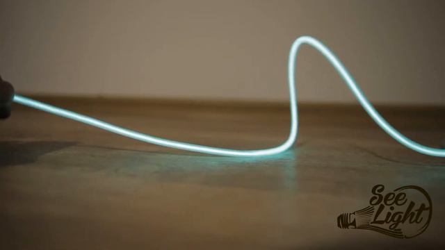 Электролюминесцентный провод (холодный неон) 2,6мм бирюзовый смотреть онлайн
