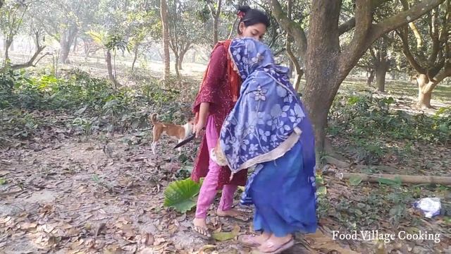 Beautiful girl's first chicken slaughter experience | Food village Cooking смотреть онлайн