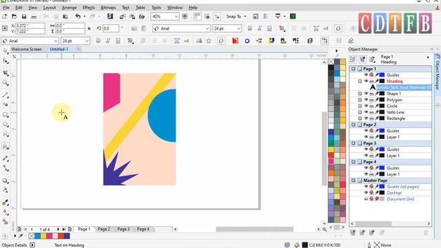 Work on Layers in Coreldraw | then effect in photoshop смотреть онлайн
