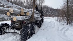 Урал(фишка) на вывозе Леса.