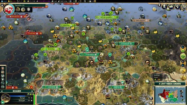 [EP6] Civilization 5 game play, Brave New World, Deity, China, 文明5 смотреть онлайн