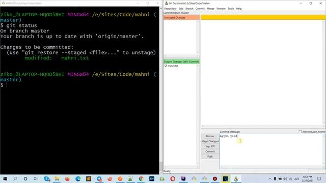 git dersler - git gui - git dərsləri смотреть онлайн