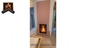 Наглядный пример строительства встроенного камина с вертикальной топкой АСТОВ ПС 6590 от Строй-Ками