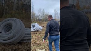 Въезд, фундамент, дренаж на участке.