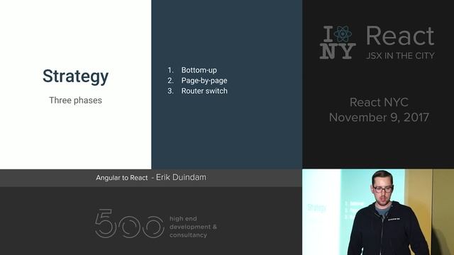 Migrating from Angular to React - Erik Duindam @ ReactNYC смотреть онлайн