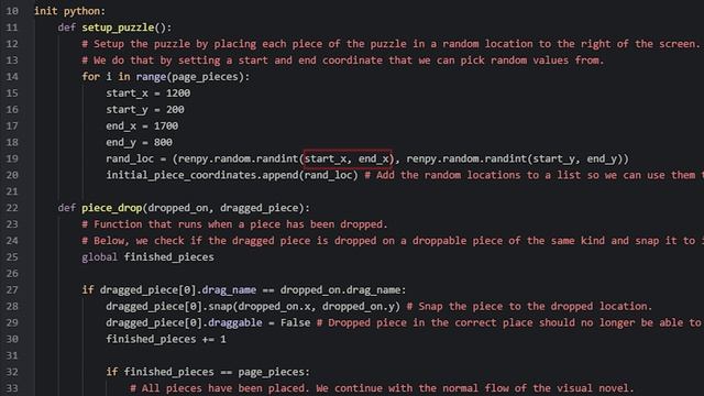 Using Drag & Drop To Reassemble Pieces Of A Page - Ren'Py Mini-game Tutorial смотреть онлайн