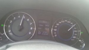 Infiniti QX70 3.7 acceleration 120-200км/ч; 200-238км/ч