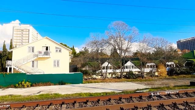 Бескрайнее море.Адлер.6 декабря.Вид с ж_д дороги.