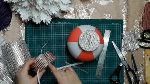 Ёлочный шар.МК.Новогодний шар из изолона.светильник. Легко и быстро.