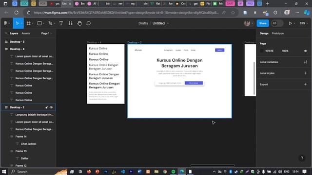 Desain UI UX Landing Page Website | eKursus смотреть онлайн
