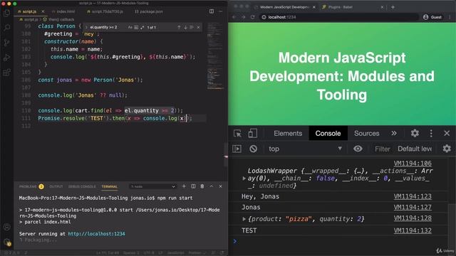 272 Configuring Babel and Polyfilling смотреть онлайн