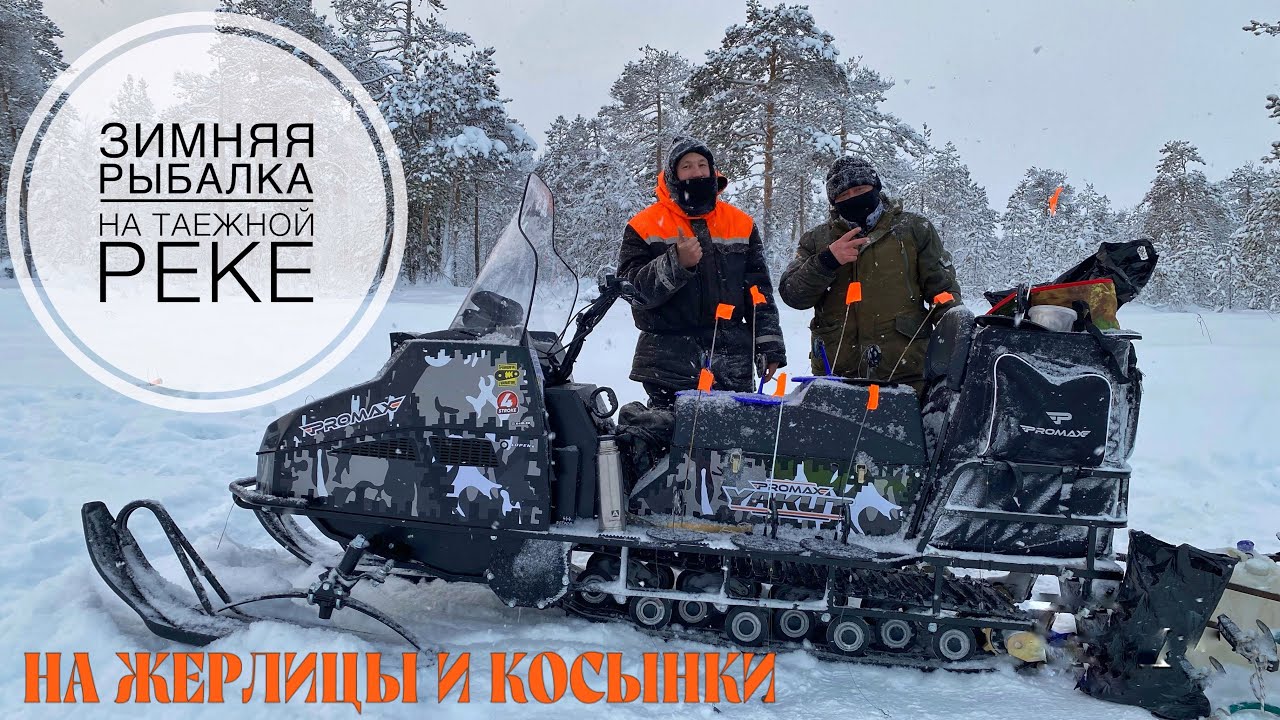 Зимняя рыбалка на таежной реке. Ловим на жерлицы и косынки. смотреть онлайн