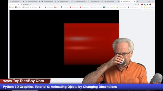 Python 3D Graphics Tutorial 6: Animating 3D Objects by Changing Dimensions in Visual Python