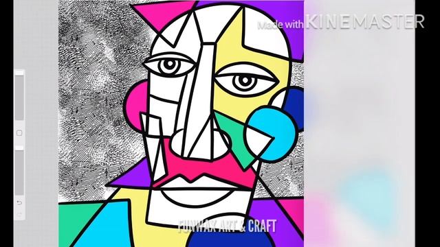 Cubism Picasso inspired portrait | Cubism art lesson for kids | How to draw Cubism face drawing