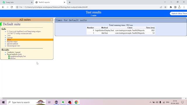 Generate TestNG HTML Reports  | Testing Framework for Java | TestNG Tutorials for Beginners | #12