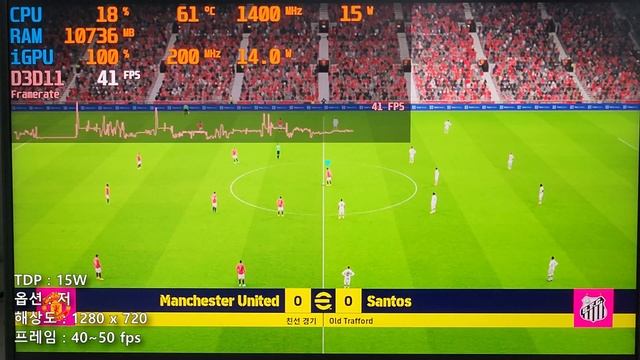 Radeon 680M (Ryzen 6800) Game test - eFOOTBALL 2023