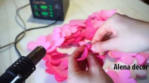 Светильник ГОРТЕНЗИЯ из изолона или фоамирана своими руками, DIY Lamp