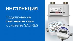 Подключение счетчиков газа к системе SAURES