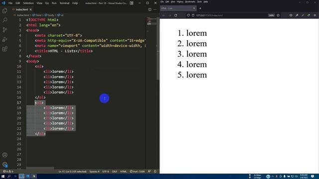 HTML Tutorial for Beginners in Bangla | UL, OL, DL Tags in HTML | Part 10