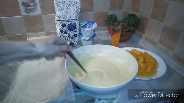 Персиковый пирог.Безумно вкусный
