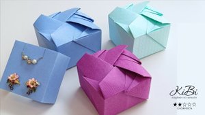 Подарочная коробочка Оригами | Как сделать бумажную коробочку из бумаги | Поделки из бумаги своими р